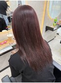 アプリコットオレンジくびれヘアハイライトカラー熊本