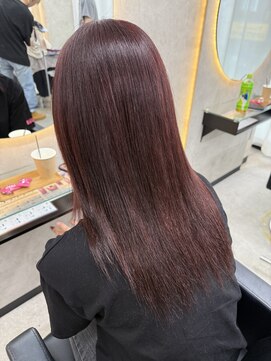 ルノン シェリー(LUNON cheliy) アプリコットオレンジくびれヘアハイライトカラー熊本