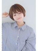 大人可愛い シャープ 小顔 ショートボブ