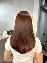 アイユー(ii+U)&nbsp;オレンジブラウン　レイヤーカット　ブラウンカラー