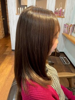 サロンドシャノワール(Salon de Chat noir)の写真/【南福岡徒歩1分/博多区】商材にこだわりあり！オトナ女性の本気の髪質改善は《Salon de Chat noir》で☆