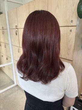 アドラーブル 万代店 (adorable) 20代30代大人可愛いラベンダーワインレッド【ロング】