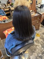 チャプター 問屋町(chapter) 透明感ケアカラーオリーブグレージュ顔まわりレイヤーカット韓国