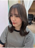 オリーブグレー/韓国風巻き/レイヤーカット/くすみベージュ/横浜
