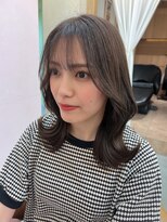 ロンドアジュール 横浜(Lond azur) オリーブグレー/韓国風巻き/レイヤーカット/くすみベージュ/横浜