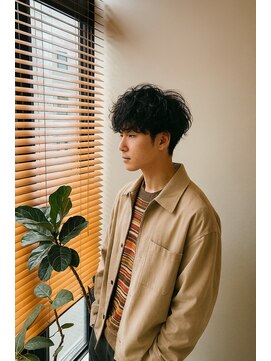 コポル(Copol) メンズ×ゆるめシャドウパーマ