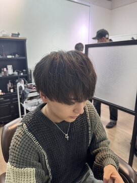 クロムトウキョウ ザ バーバー 新宿本店(CHROM TOKYO the Barber) マッシュウルフスタイル