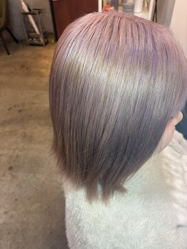 【ブリーチ ダブルカラー】パープルベージュ