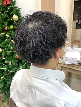 MEN’S HAIR/波巻ツイストスパイラル/フェザーパーマ/中村