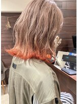 ジャム(Jam)&nbsp;お洒落に裾カラー×ミルクティーベージュ★中村大輔