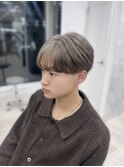 １回ブリーチ☆ダークグレージュ×シースルーマッシュ