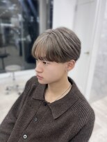 ガーデンヘアー(Garden hair) 1回ブリーチ☆ダークグレージュ×シースルーマッシュ