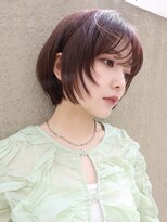 ミンクス渋谷スマートサロン(MINX shibuya smart salon)&nbsp;イメチェン くびれショートボブ × ピンクベージュ