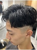 MEN’S/リバースセンターパート/ニュアンスパーマ/錦糸町