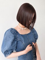 フォト 新宿三丁目(foto) 地毛風縮毛矯正韓国風顔まわりレイヤー小顔ボブ切りっぱなしボブ