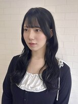 リブレ(LIBRE)&nbsp;艶感ブルーブラック×柔らかウェーブ巻き