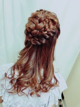 ヘアセット専門店 ナゴミ 池袋店(nagomi) 編み込みハーフアップ