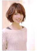 ひし形シルエット☆愛されショートボブ