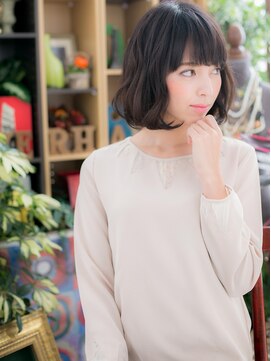 カバーヘア ブリス 北浦和(COVER HAIR bliss) くせ毛風毛先パーマ大人かわいい黒髪ボブg北浦和20代30代40代!