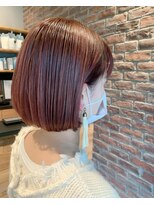 スーリール 博多店(Sourire)&nbsp;ピンクハイライト×ミニボブ