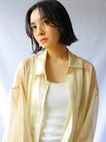 ソヨン 山形桜田店(SOYON)&nbsp;くすみカラー かきあげバング 伸ばしかけボブ