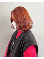 シャロン(SHARON)&nbsp;【SHARON原宿】ミディアムスタイル×オレンジブラウン