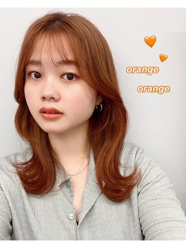 フォンズ(FONS) 暖色カラー ツヤカラー オレンジカラー 学割 オレンジベージュ