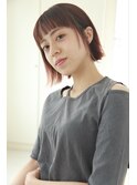 顔まわり短めボブ