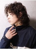 メンズウルフ/ツイスパ/ラフ/ウェットスタイル/センター北