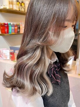 ラルムバイシー 新宿(LARME by Sea) シールエクステ×インナーカラー/イヤリングカラー【韓国】