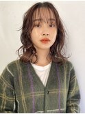 【Un ami】ふんわりカールのミディパーマ　大楽