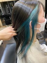 アデプト 北千住店(adept)&nbsp;★インナーカラー×エメラルドグリーン【北千住】