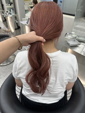 ロンド マーレ 天神大名店(Lond mare) ピンクブラウン/暖色カラー/カシスピンク/韓国ヘア/顔周りカット
