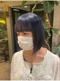 ずっと人気!!ケアブリーチ1回で作るブルーブラック