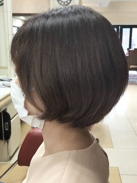 ヘアークリアー 春日部 大人可愛い丸みショートボブ/クルンと可愛らしく/30代40代50代