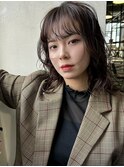 【 ウォームブラウン × ミディアムパーマ 】浅野美紀