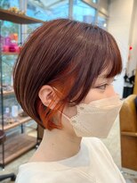 ノットバイベル 大宮(knot by belle)&nbsp;【時短/可愛い】インナーオレンジ×丸みショート