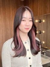 【韓国風インナーカラー】フェイスフレーミングStyle[取手/取手駅/パーソナルカラー診断/韓国ヘア]