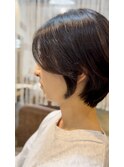 大人可愛い  黒髪 小顔  ショートボブ /柏