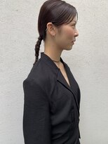 フェンヘアーアイス 中目黒(Fen.hair ici)&nbsp;20代30代大人可愛いお呼ばれスタイルタイト編みおろし