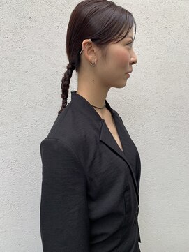 フェンヘアーアイス 中目黒(Fen.hair ici) 20代30代大人可愛いお呼ばれスタイルタイト編みおろし