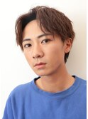 メンズソフトツイストセンターパート