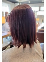 フロア(FLOOR) ミディボブ×深みラベンダーカラー