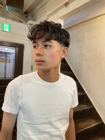 ビーバイエイトジェンツ(Bee by EIGHT GENTS)&nbsp;サーフカール/スパイキーショート/ブルーブラック/心斎橋