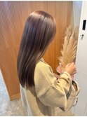 ブラウンベージュ/艶カラー/美髪
