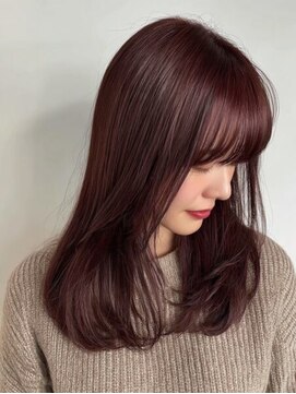 レリーオーファ 六甲(RelyOfa) 外ハネミディ×明るい白髪染め[六甲/髪質改善/白髪ぼかし]