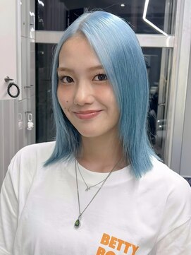 ソル バロール 表参道(SOL .valor) 切りっぱなしボブタッセルボブレイヤーハイトーンダブルカラー◆