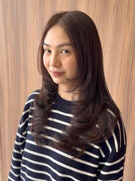アッシュ 横浜瀬谷店(Ash) ”海外でも人気”レイヤーカット×透明感ブラウン