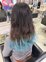 トーキョー オタクヘアー(TOKYO OTAKU HAIR) 毛先カラー/裾カラー/水色 推しカラー
