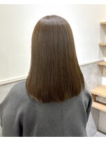 ロッカ(ROCCA) ピンクベージュまとまり抜群艶ストレートミディ
